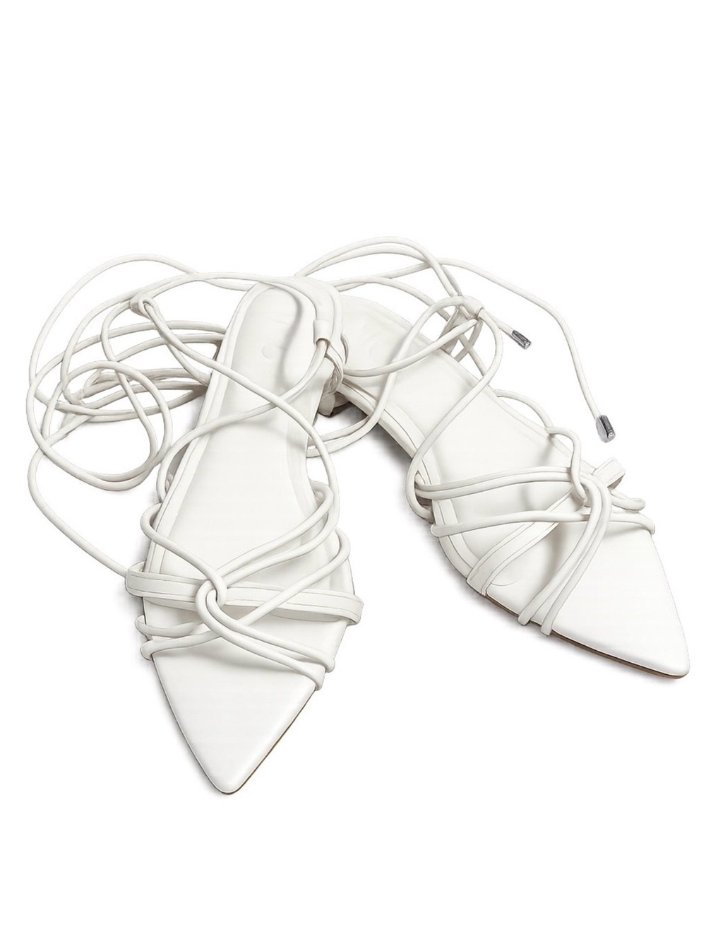 INC International Concepts Women’s Kharmaa Lace-Up white sandals size 6